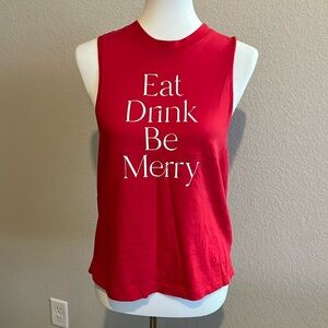 Eat, Drink, and be Merry Pure Barre Holiday tank